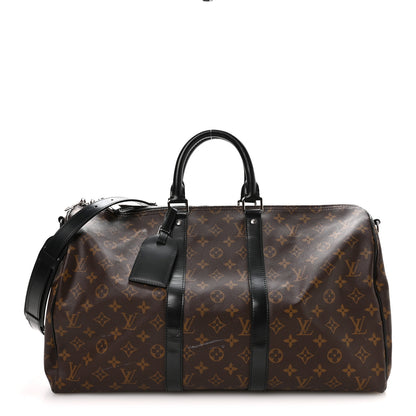 Louis Vuitton Monogram Macassar Keepall Bandouliere 45 1 of 11