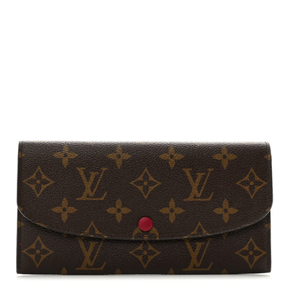Louis Vuitton Monogram Emilie Wallet Fuchsia 1 of 8