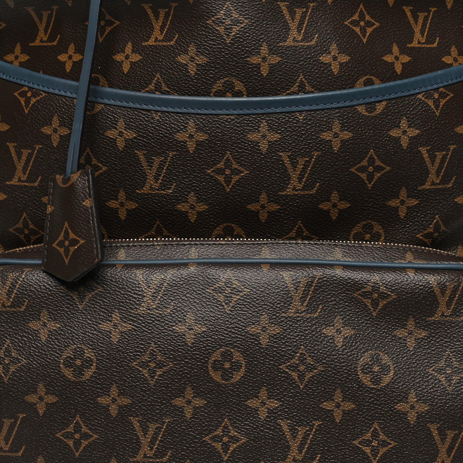 Louis Vuitton Monogram Cuir Slate Backpack Blue 7 of 11