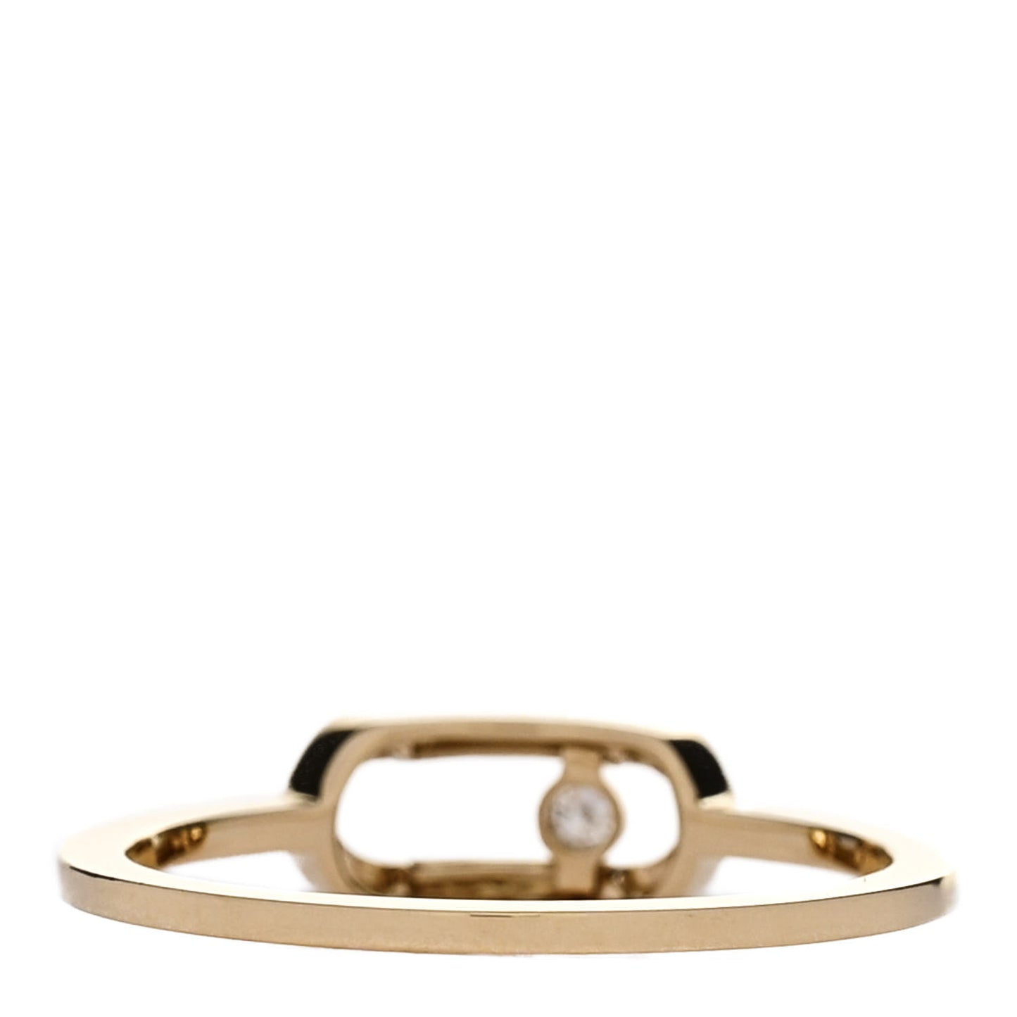 18K Yellow Gold Diamond Move Uno Ring 52 6