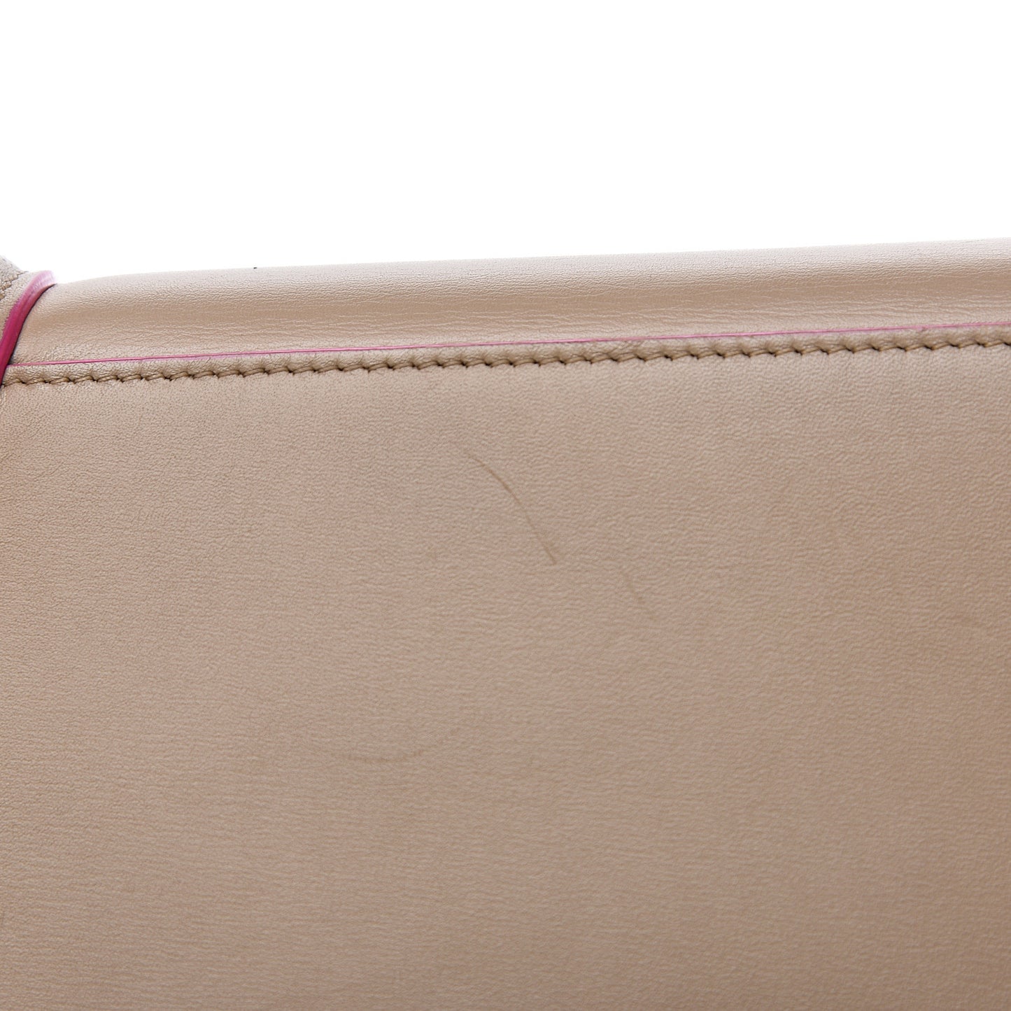 Palmelato Calfskin Micro Luggage Beige