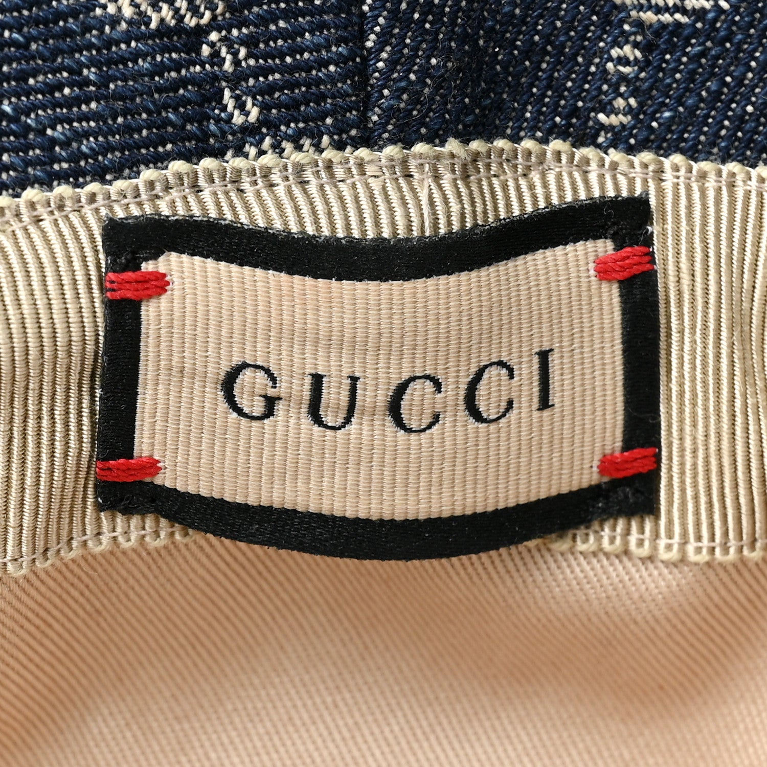 Gucci Eco Washed Denim GG Monogram Brim Hat M Blue 8 of 9