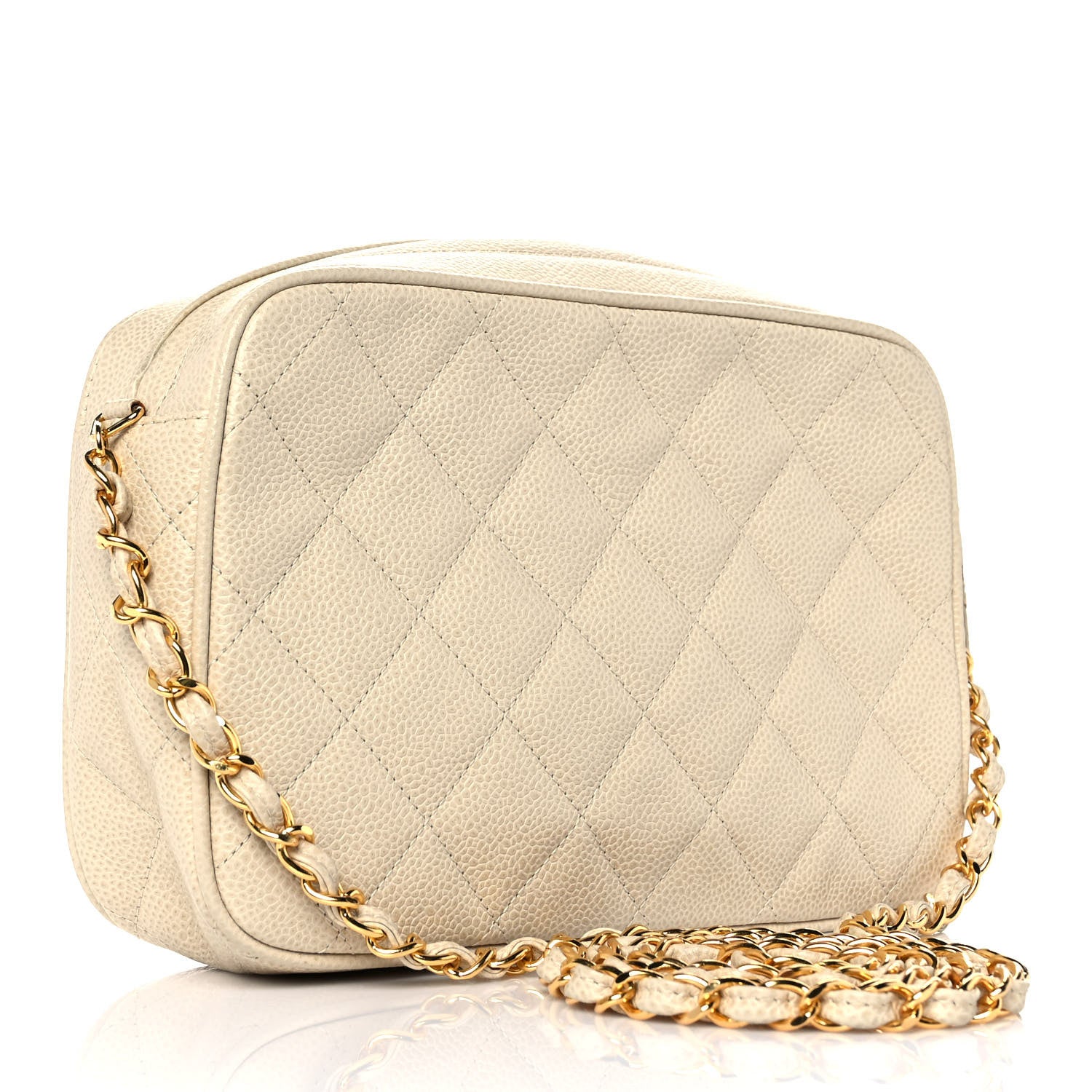 Chanel Caviar Quilted Camera Case Beige Clair 3 of 10
