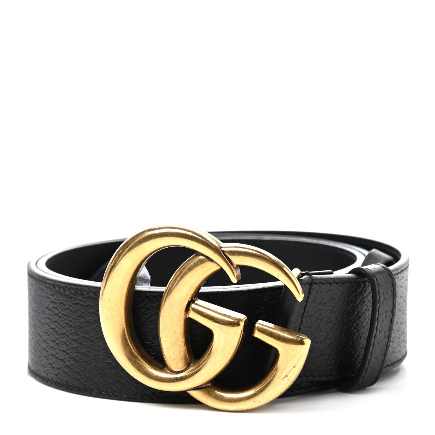 Gucci Textured Calfskin Double G 40mm Belt 90 36 Black 1 of 6