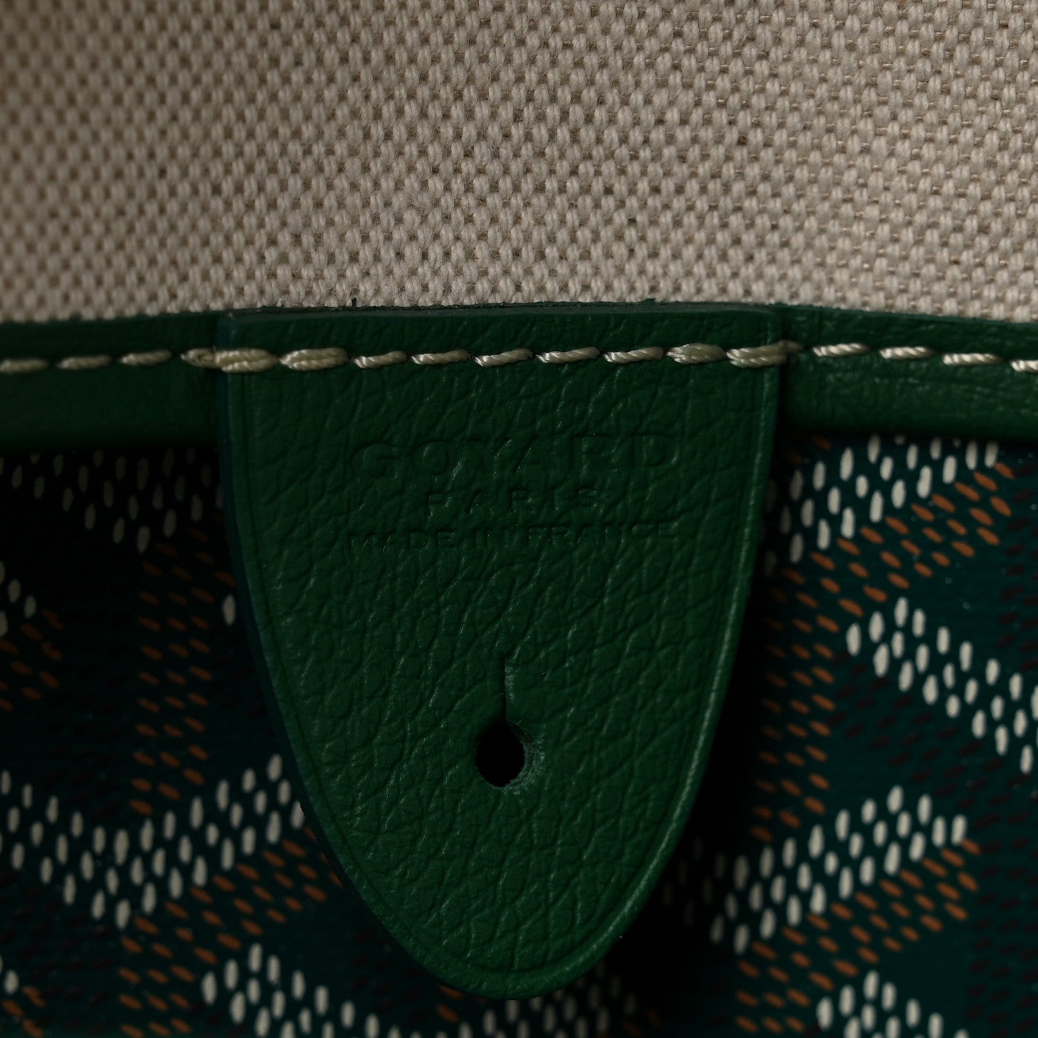 Goyard Goyardine Artois MM Green 6 of 10