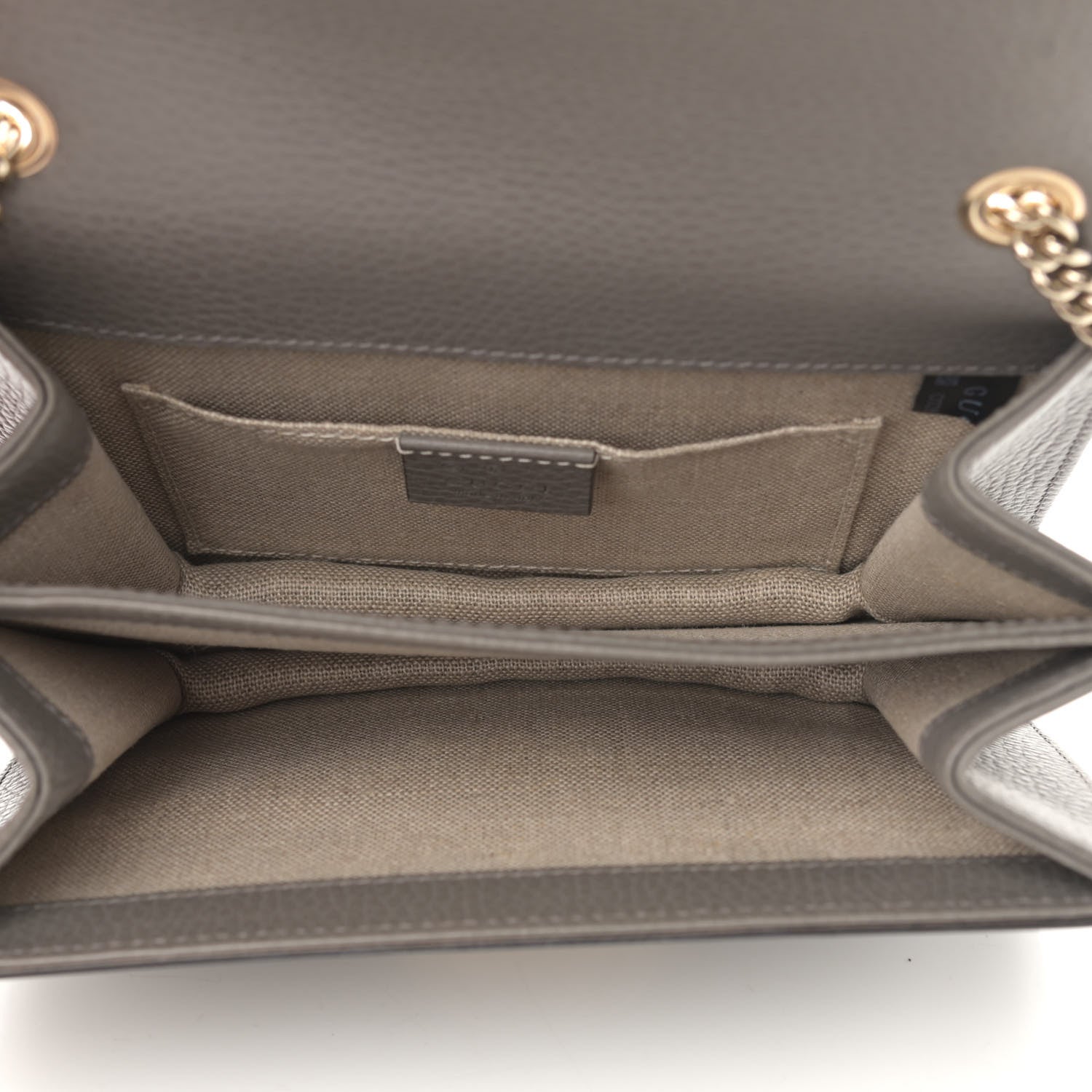 Gucci Dollar Calfskin Small Interlocking G Shoulder Bag Loess 5 of 12