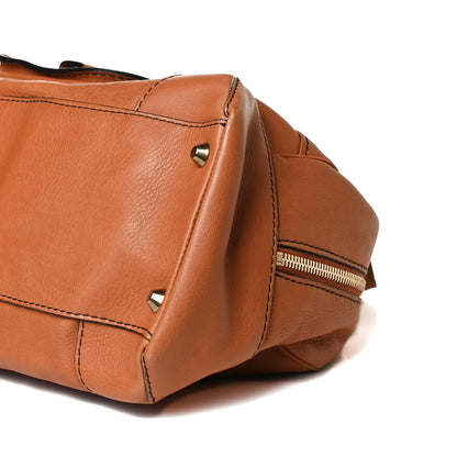 Chloe Calfskin Mary Satchel Brown 9 of 17