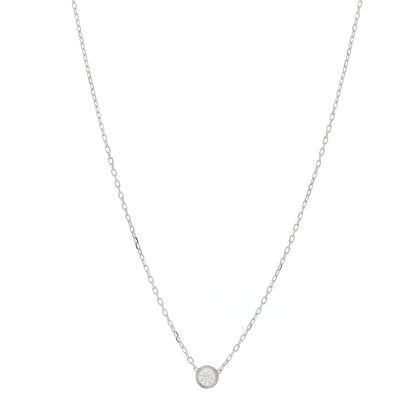Cartier 18K White Gold Diamond LM D'Amour Pendant Necklace 1 of 5