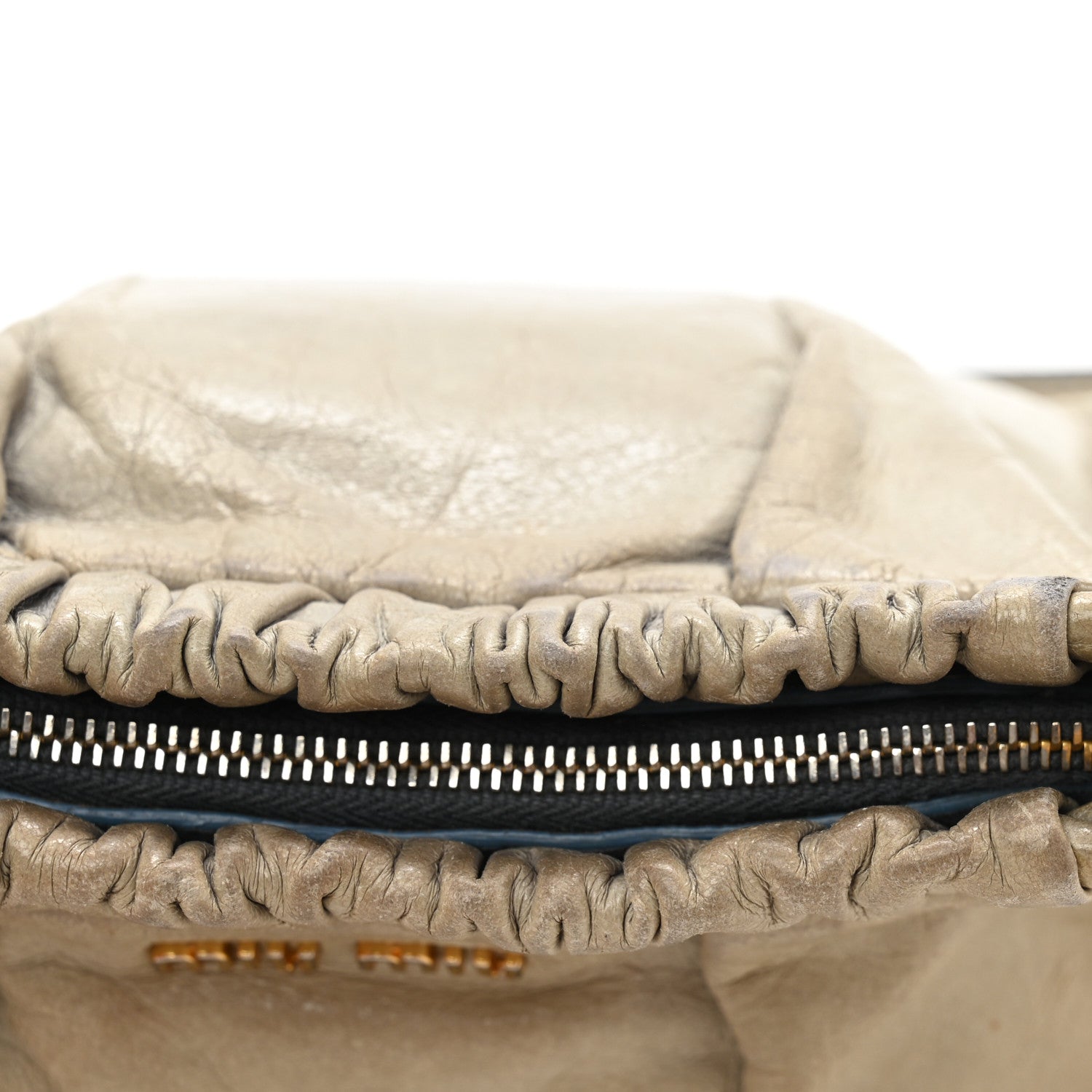 Miu Miu Vitello Shine Contenitori Tracolla Crossbody Clutch Green 13 of 13