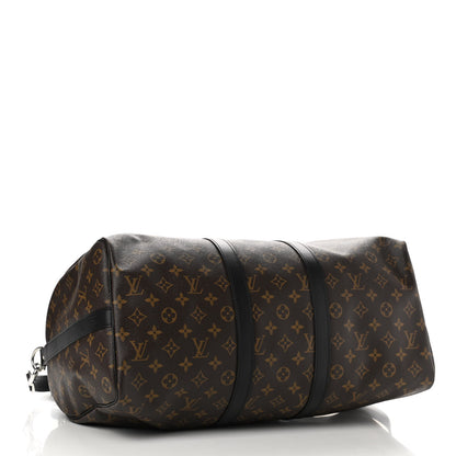 Louis Vuitton Monogram Macassar Keepall Bandouliere 45 6 of 23