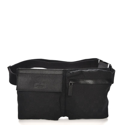 Gucci Monogram Belt Bag Black 1 of 7