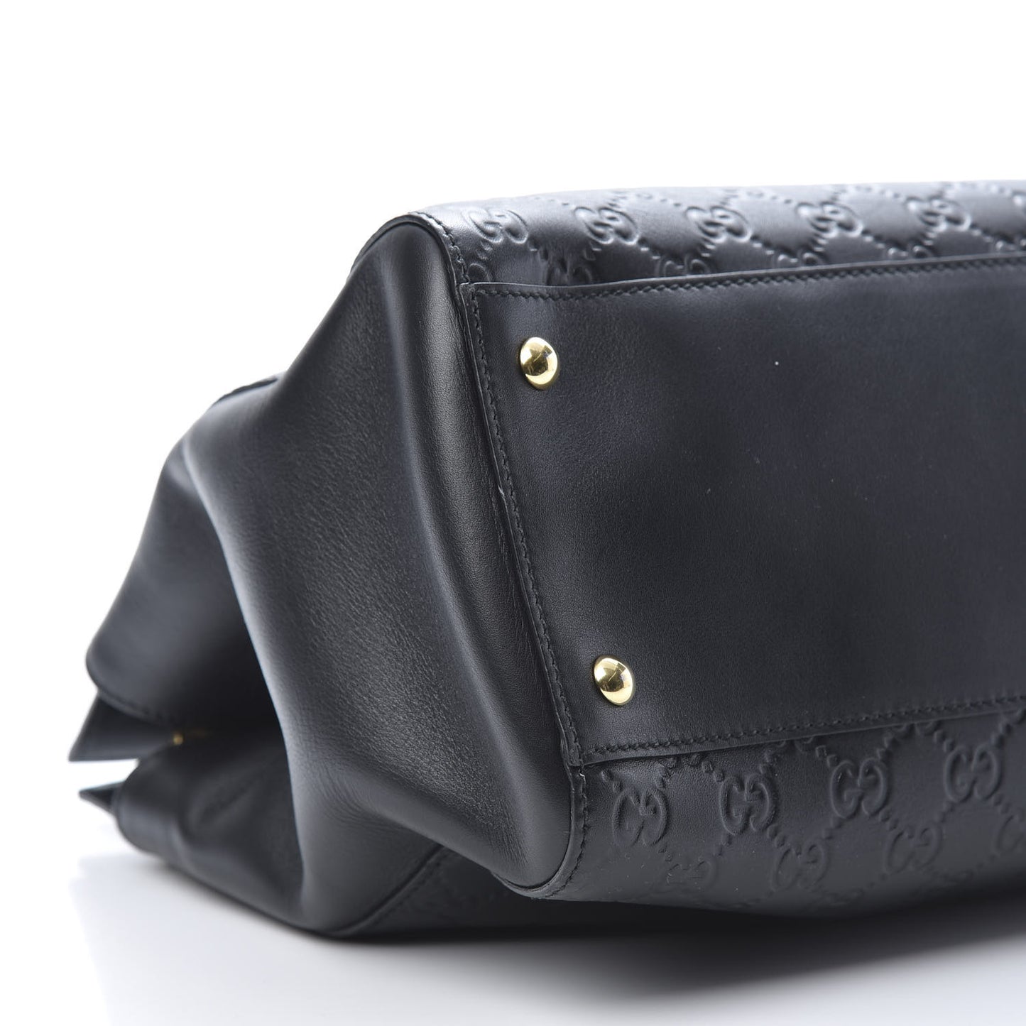 Guccissima Signature Large Shoulder Tote Bag Black