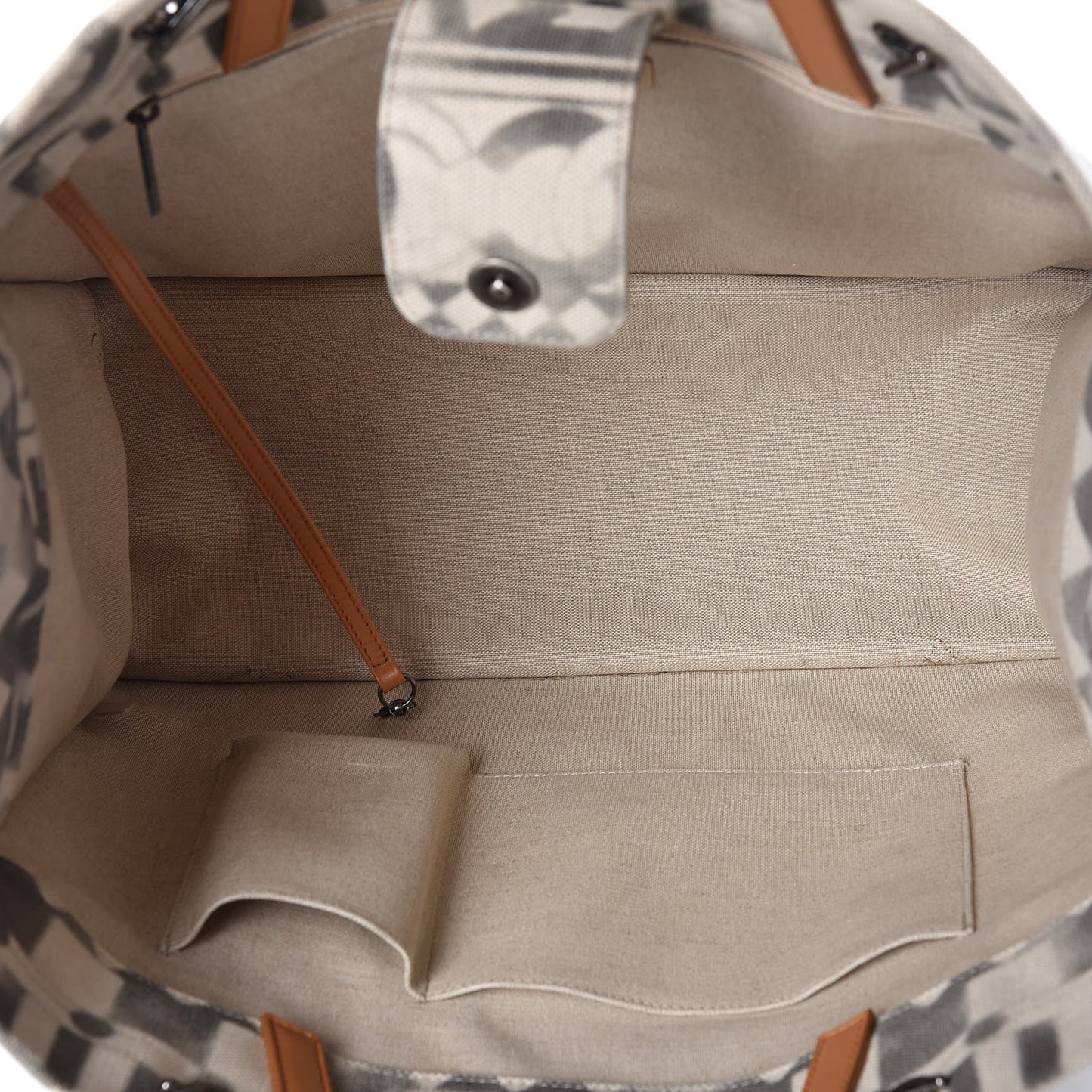 Canvas Large Iliad Shopping Tote Beige