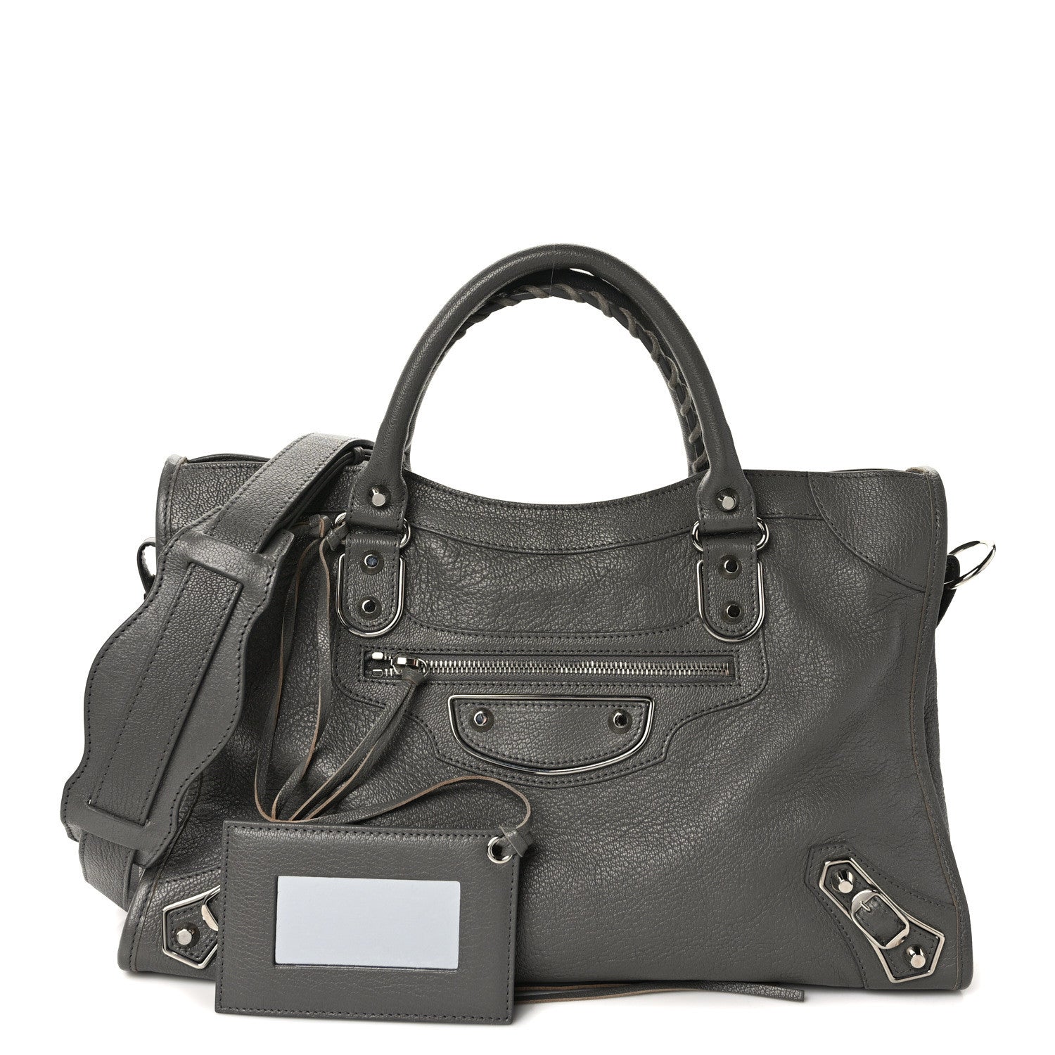 Balenciaga Chevre Silver Metallic Edge Hardware City Gris Acier 1 of 15