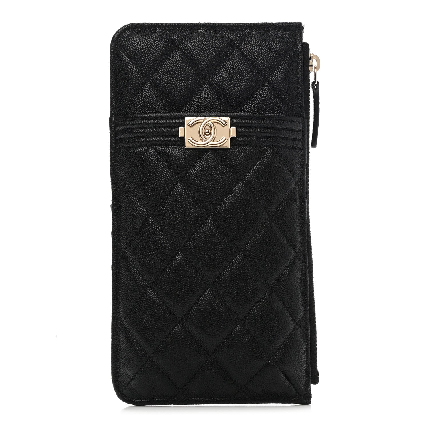 Chanel Caviar Quilted Boy iPhone Pouch Black 1 of 8
