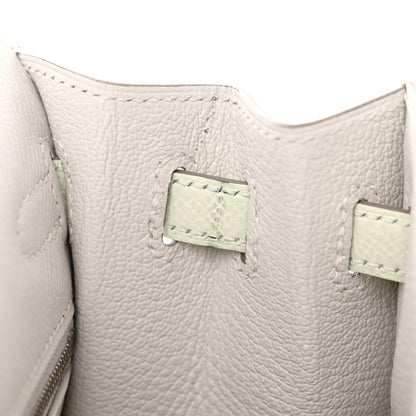 Hermes Epsom Tri-Color Kelly Sellier 25 Gris Pale Vert Fizz Graphite 11 of 11