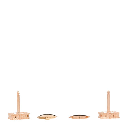 Van Cleef & Arpels 18K Rose Gold Carnelian Sweet Alhambra Earrings 3 of 5