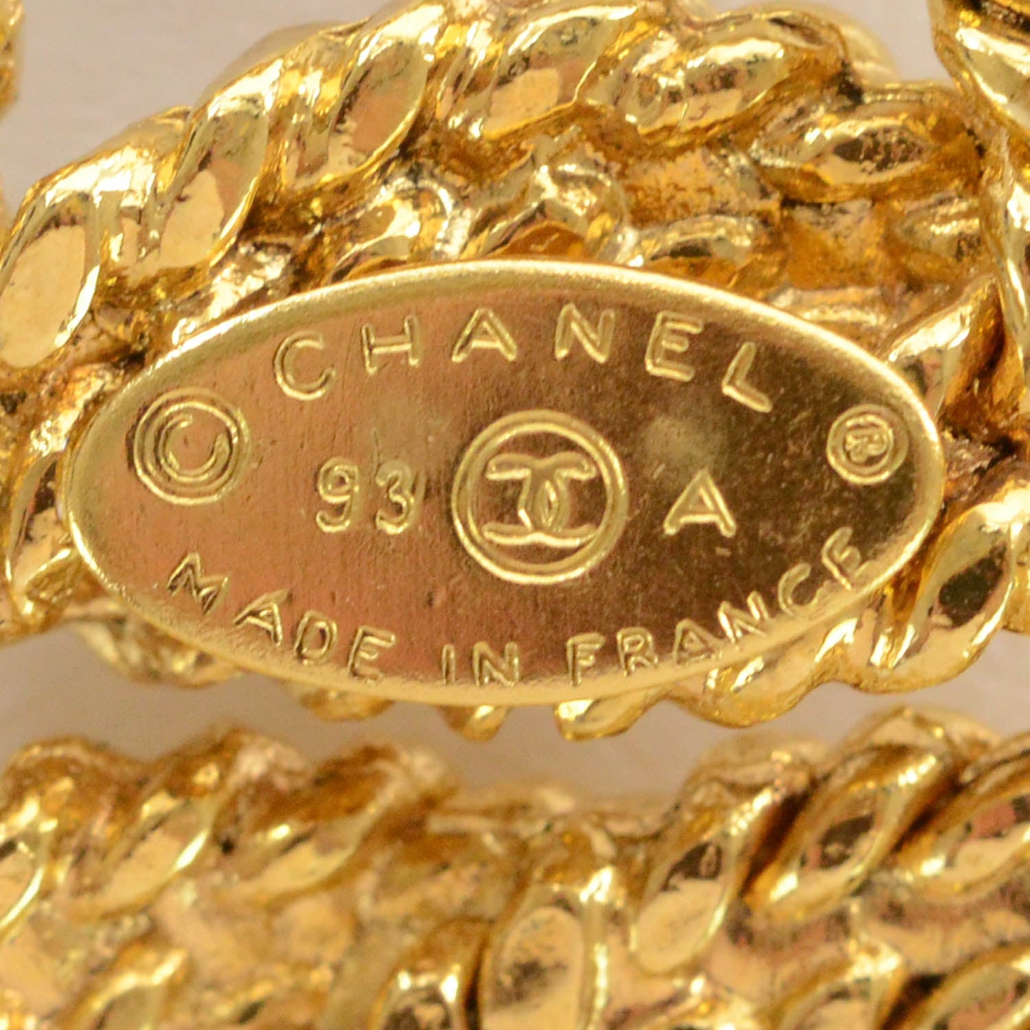 Chanel Rope CC Medallion Chain Necklace Gold 3 of 5