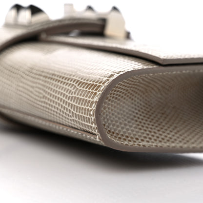 Hermes Lizard Medor Clutch 23 Ficelle 9 of 9