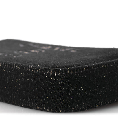 Chanel Canvas Small Deauville Clutch With Chain Navy 11 of 13