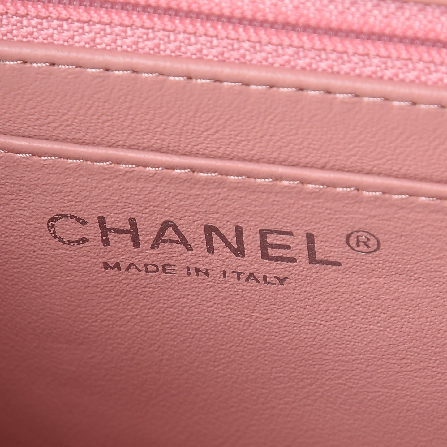 Patent Calfskin Quilted Mini Rectangular Flap Light Pink