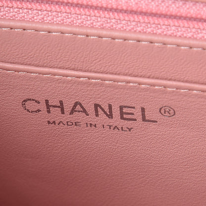 Chanel Patent Calfskin Quilted Mini Rectangular Flap Light Pink 6 of 8