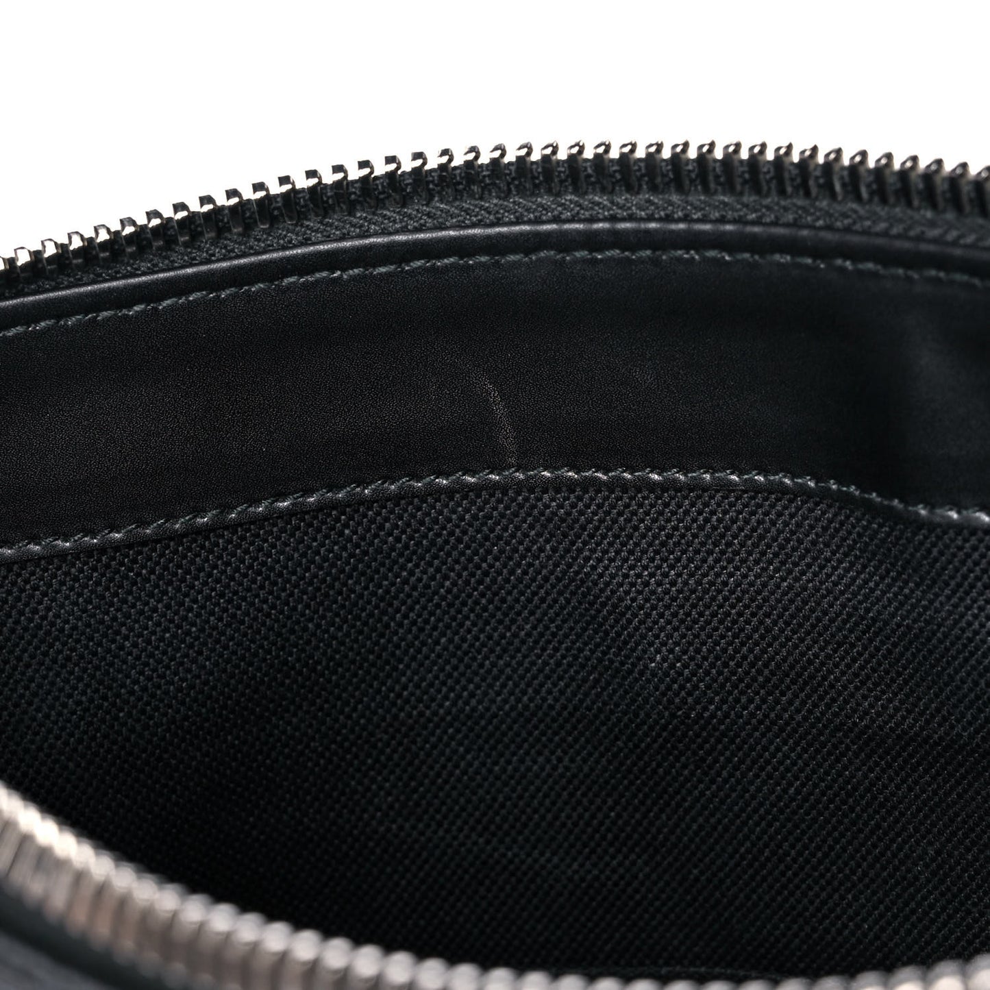 GG Supreme Monogram Appia Calfskin Web Flat Messenger Bag Black Grey