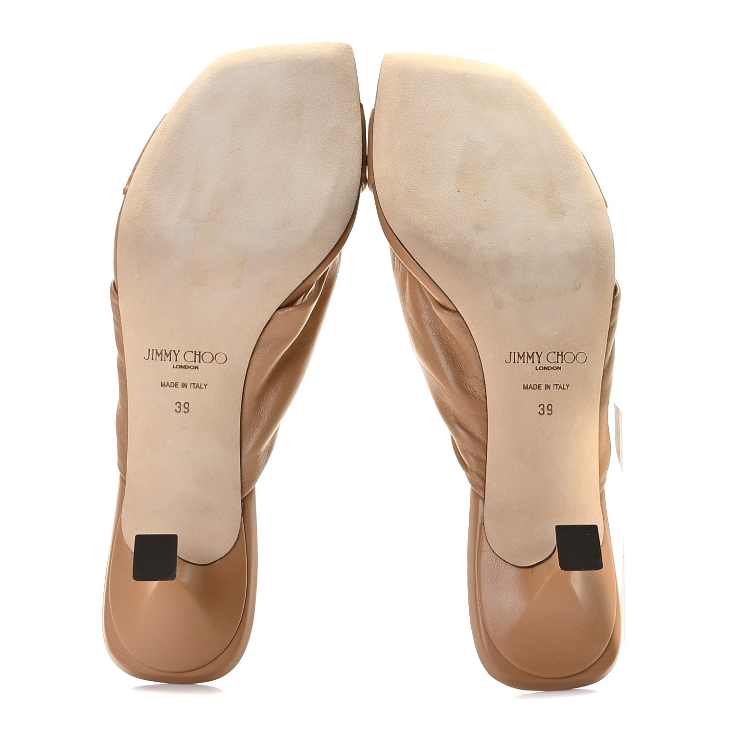 Jimmy Choo Nappa Avenue 50 Mules 39 Caramel 7 of 15