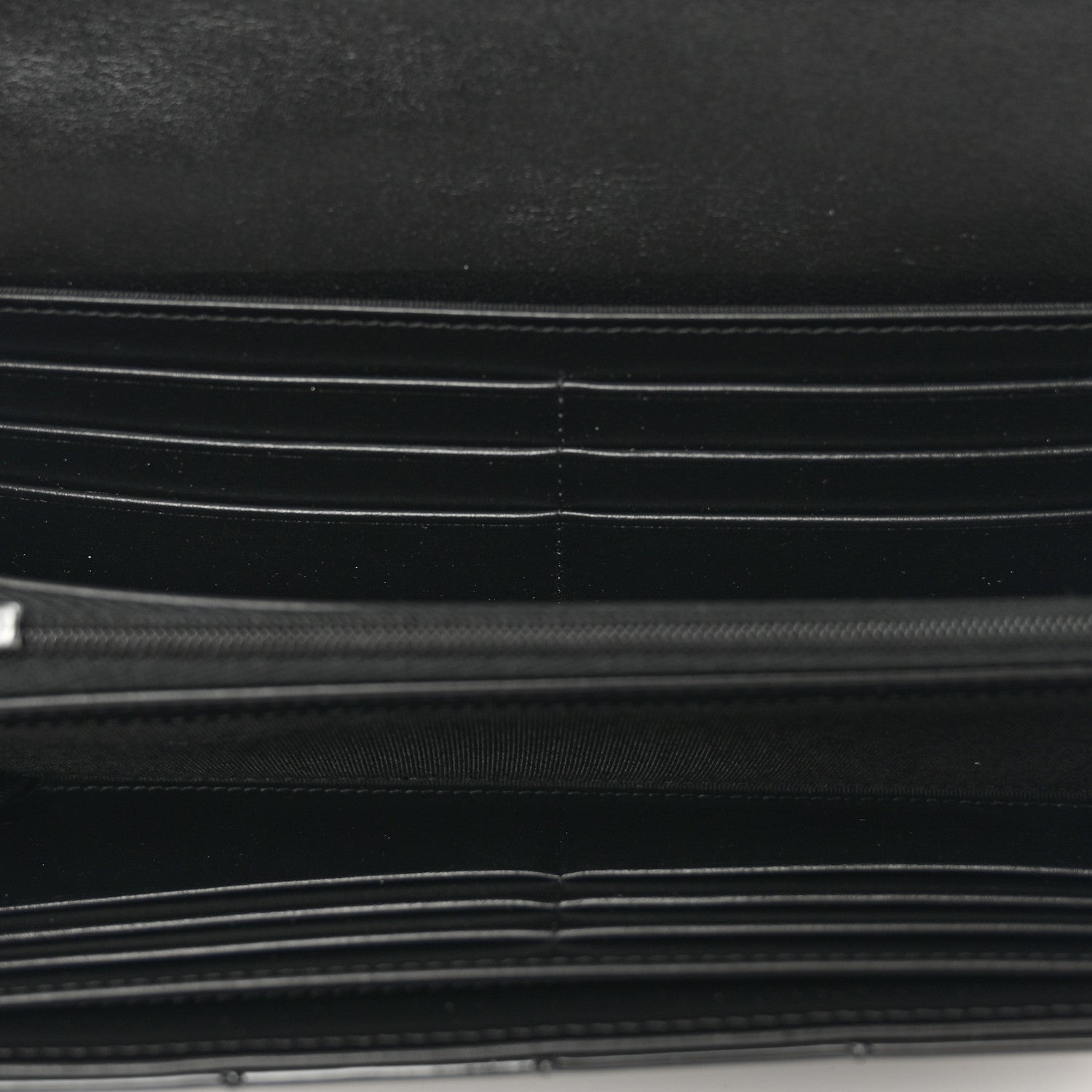 Chanel Patent Quilted Large Gusset Flap Wallet So Black 5 of 9