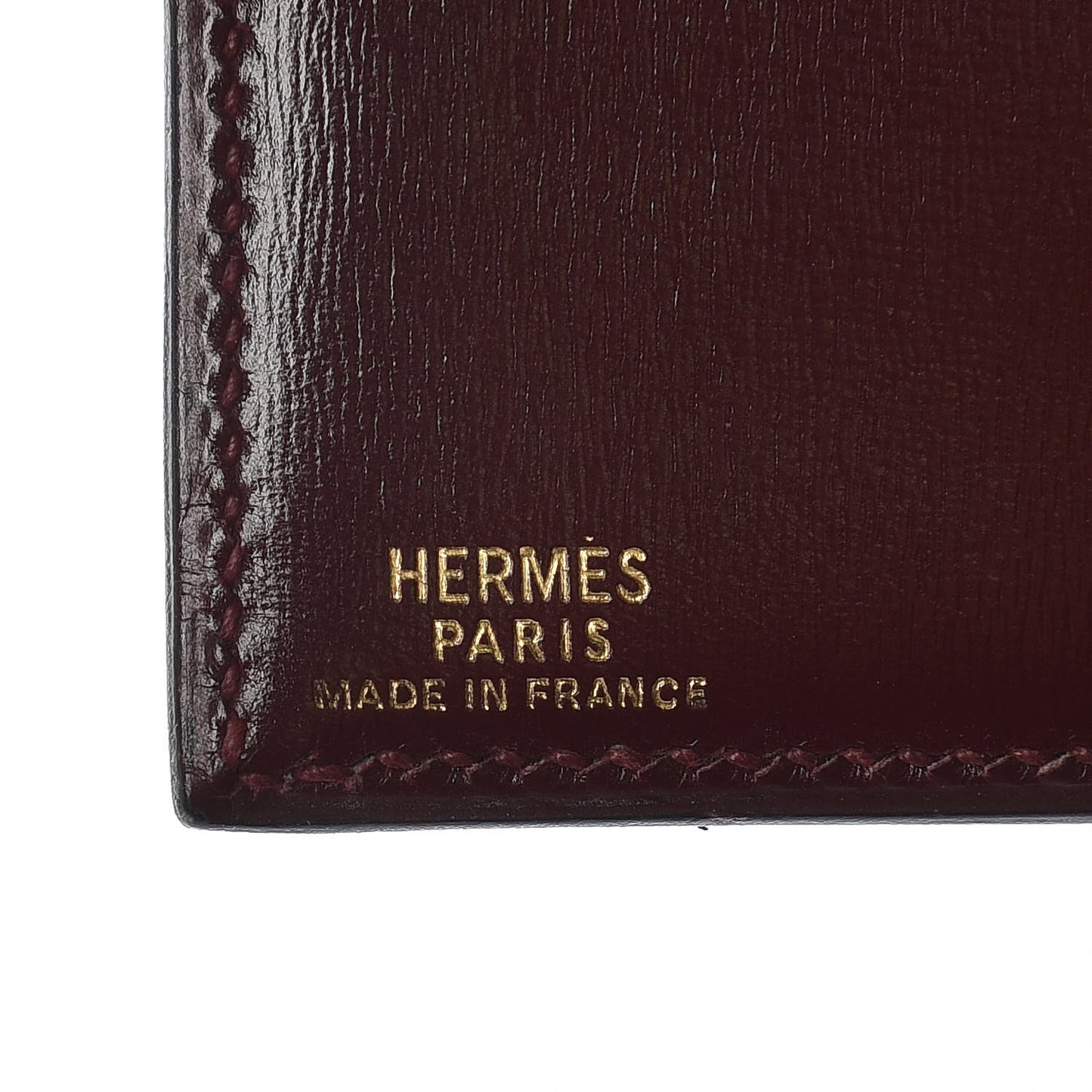 Box Checkbook Holder Wallet Rouge H