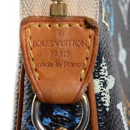 Louis Vuitton Monogram Multicolor Pochette Accessories Black 7 of 8