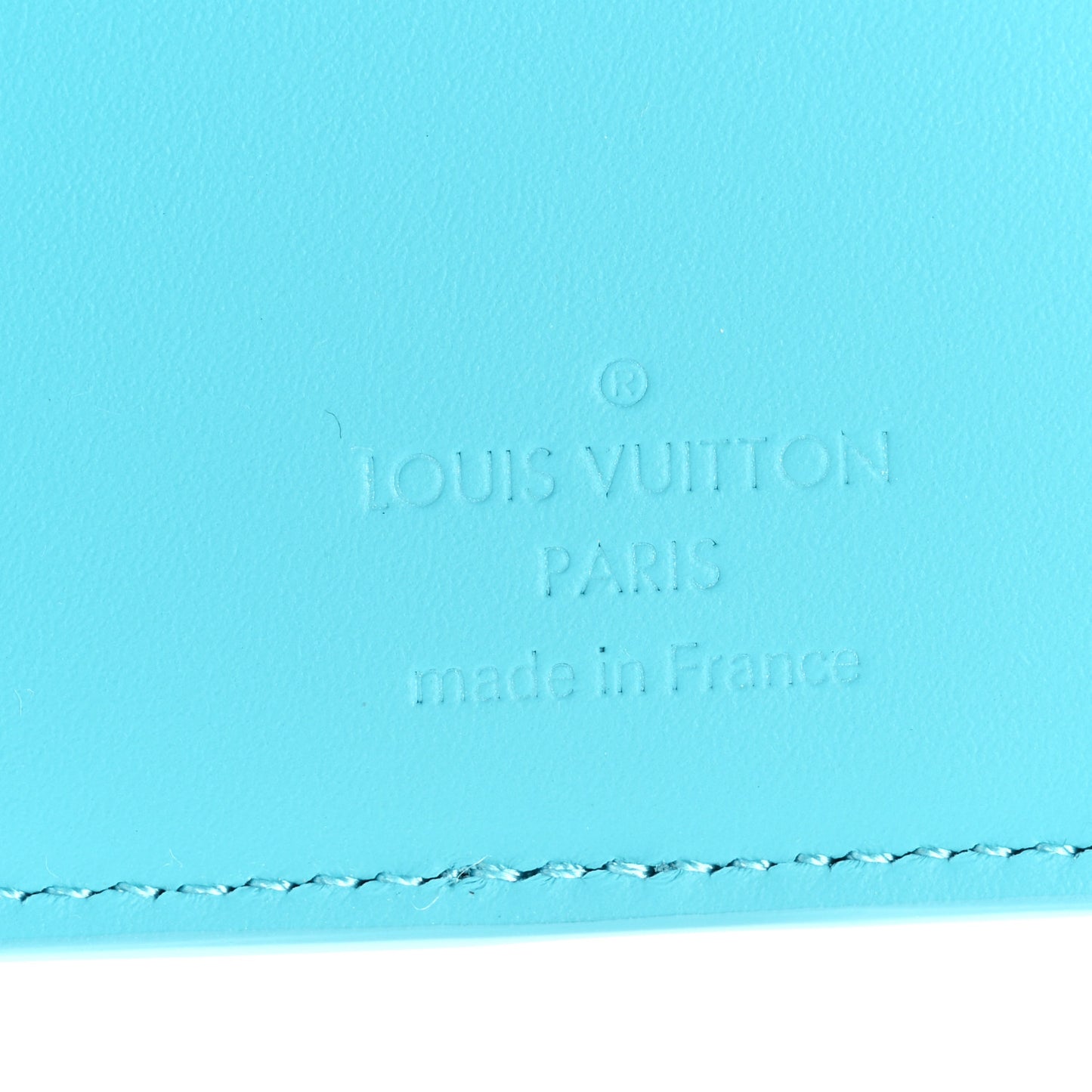 Taurillon Monogram Pocket Organizer Turquoise