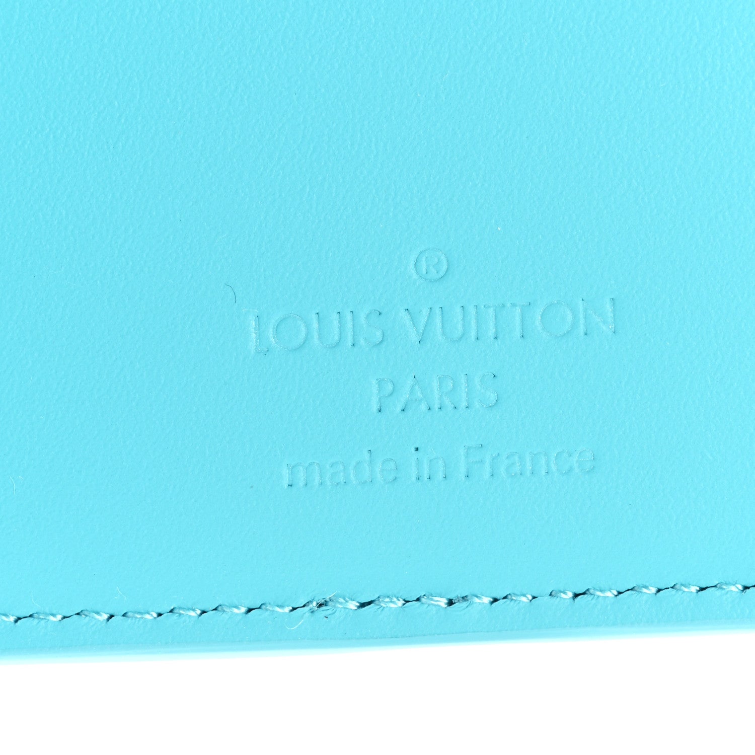 Louis Vuitton Taurillon Monogram Pocket Organizer Turquoise 6 of 6