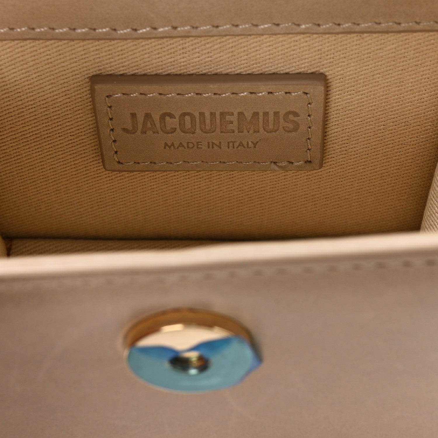 Jacquemus Calfskin Le Chiquito Whipstitch Beige 6 of 9