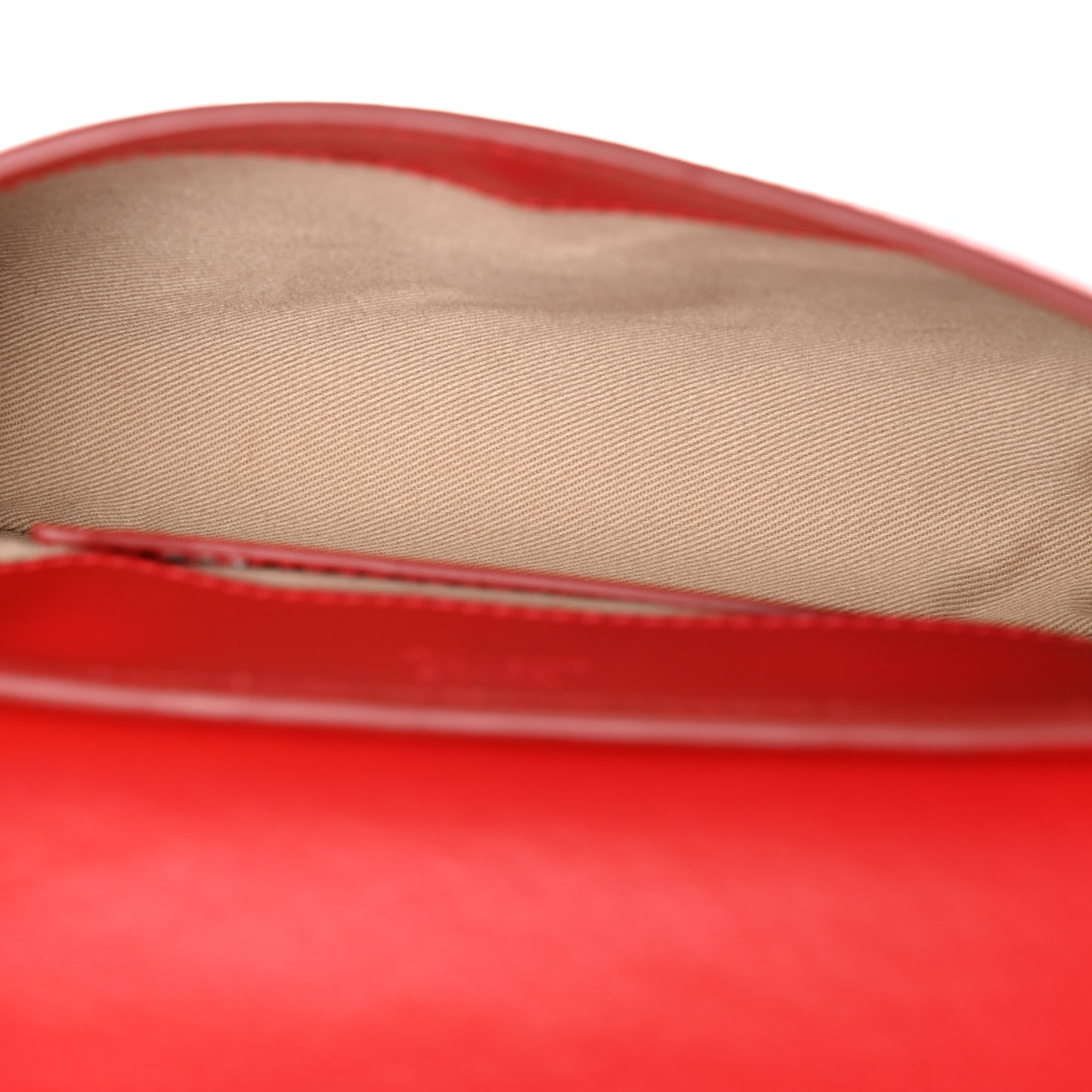 Calfskin Suede C Belt Bag Plaid Red