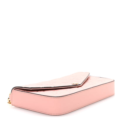 Louis Vuitton Empreinte Pochette Felicie Chain Wallet Rose Poudre 5 of 11