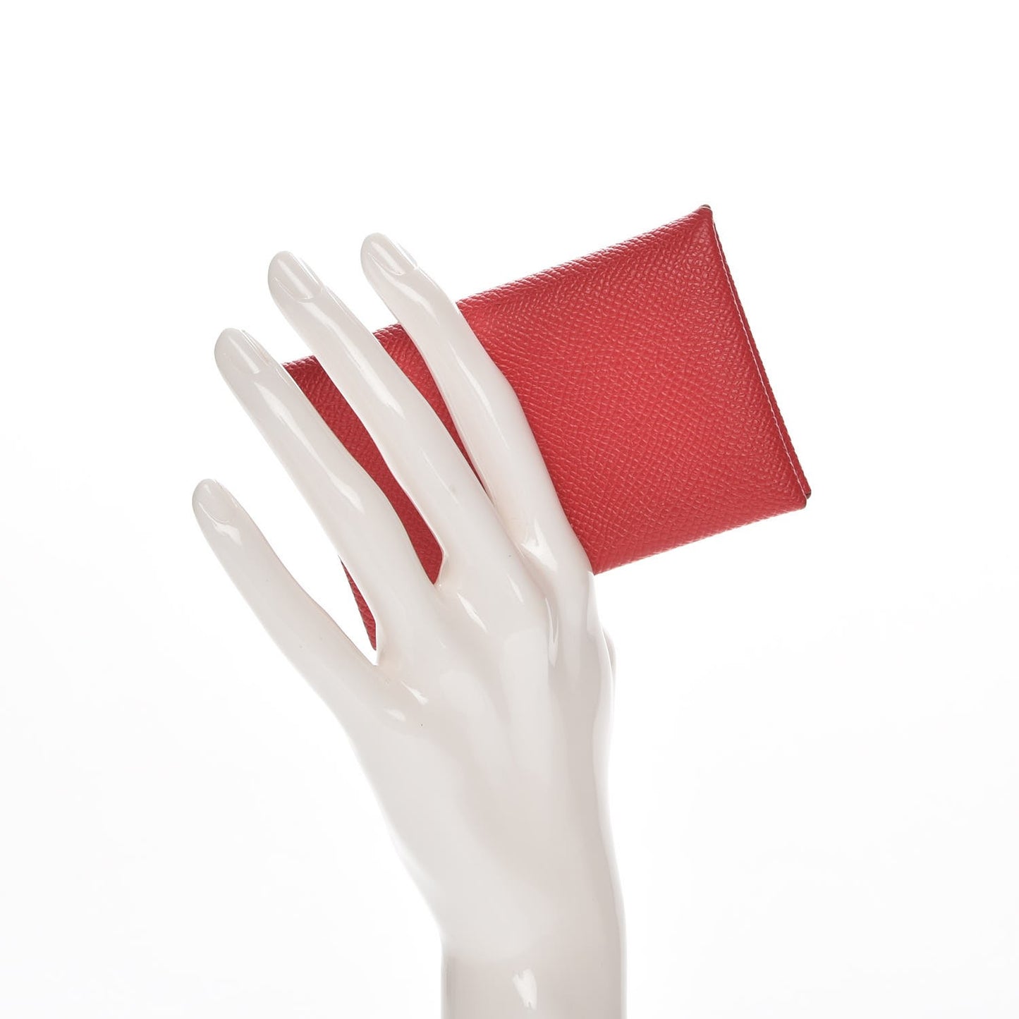 Epsom Calvi Card Case Rouge Casaque