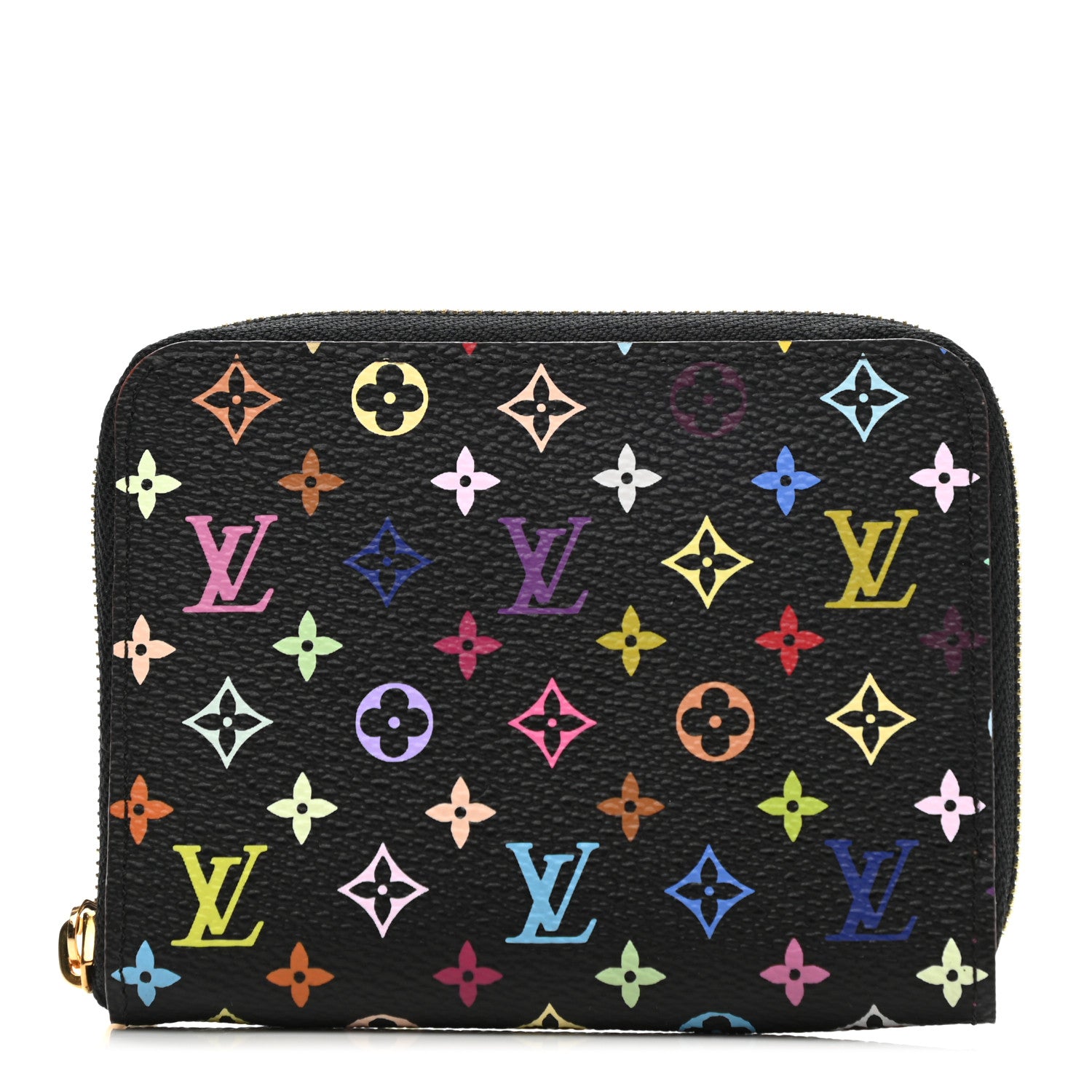 Louis Vuitton Monogram Multicolor Zippy Coin Purse Black Grenade 1 of 7