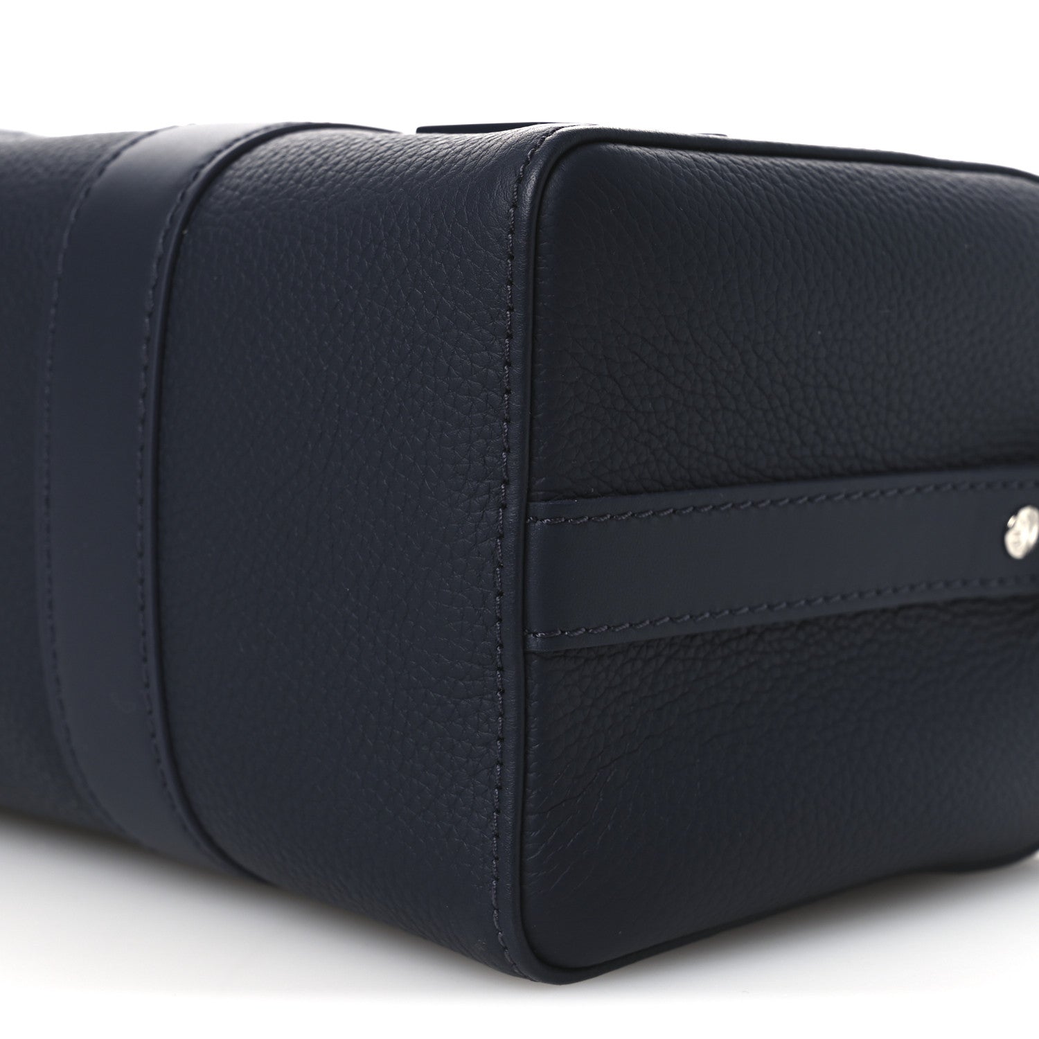 Louis Vuitton Grained Calfskin Aerogram City Keepall Ink Blue 9 of 10