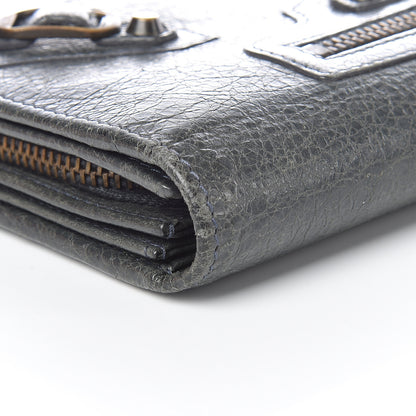 Balenciaga Agneau Classic Hardware Money Wallet Anthracite 14 of 15