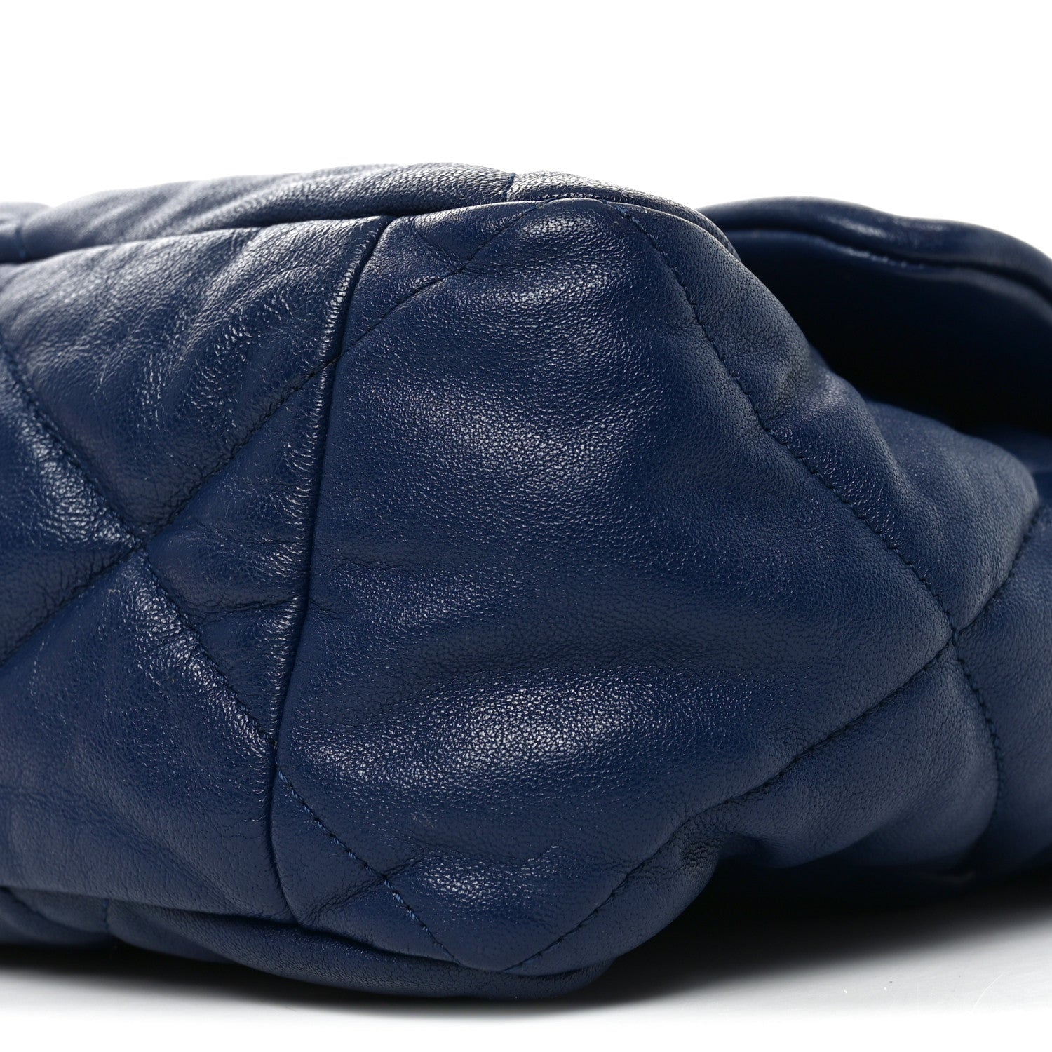 Chanel Goatskin Quilted Maxi Chanel 19 Flap Navy Blue 10 of 10