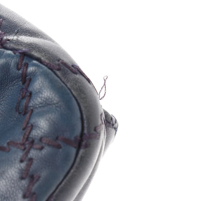 Chanel Lambskin Stitched New Mini Flap Navy 14 of 18
