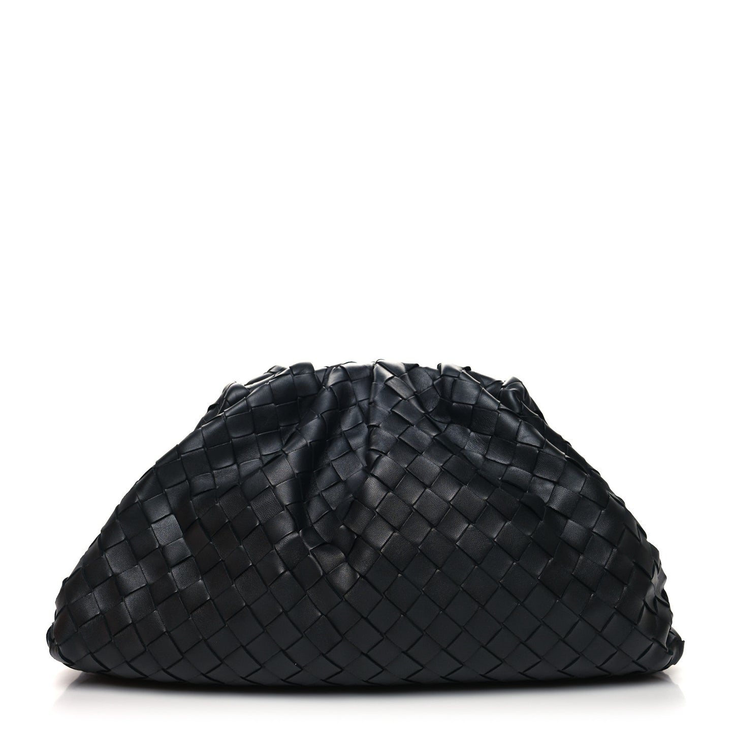 Nappa Maxi Intrecciato The Pouch Oversized Clutch Black