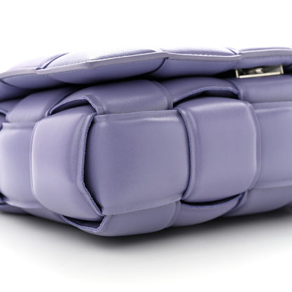 Bottega Veneta Lambskin Maxi Intreccio Padded Chain Cassette Crossbody Bag Lavender 9 of 11