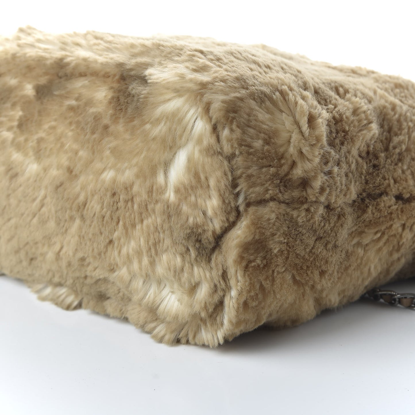 Eco Lapin Faux Fur Tote Cipria