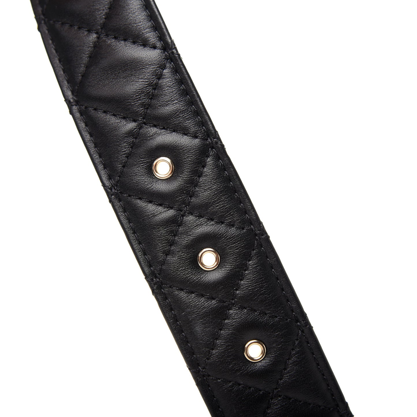 Lambskin Quilted CC Chain Belt 75 30 Black