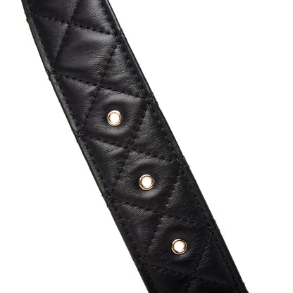 Chanel Lambskin Quilted CC Chain Belt 75 30 Black 5 of 6