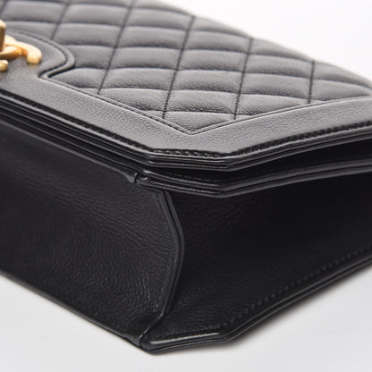 Chanel Grained Calfskin Quilted Medium Flap Black 9 of 10