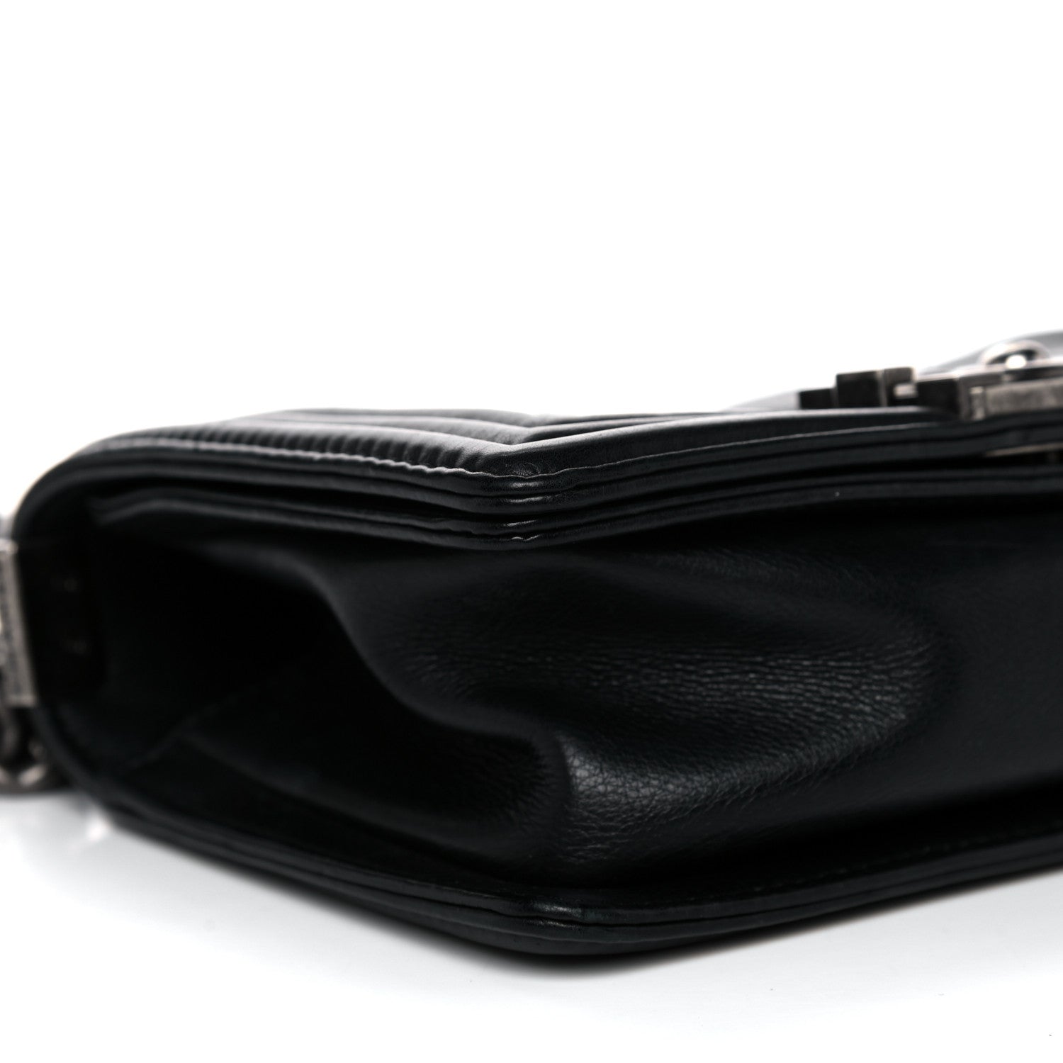 Chanel Calfskin Double Stitch Small Boy Flap Black 8 of 17