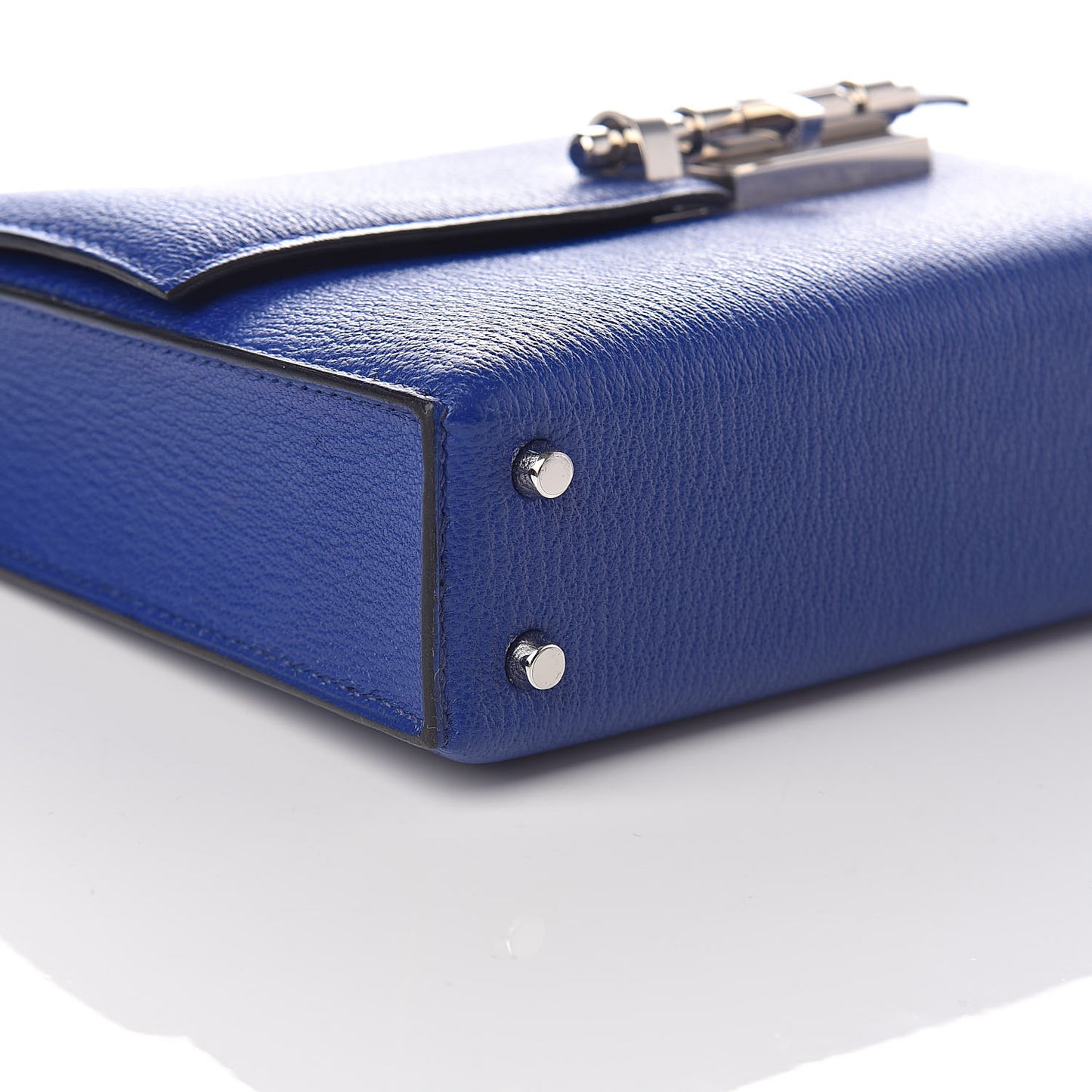 Chevre Chamkila Mini Verrou Chaine Bag Bleu Encre